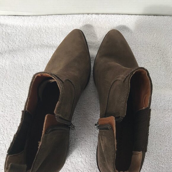 LUCKY BRAND HIKALLI WOMENS LEATHER BOOTIES SIZE 6 NEW - Picture 4 of 8